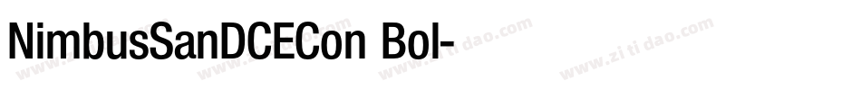 NimbusSanDCECon Bol字体转换